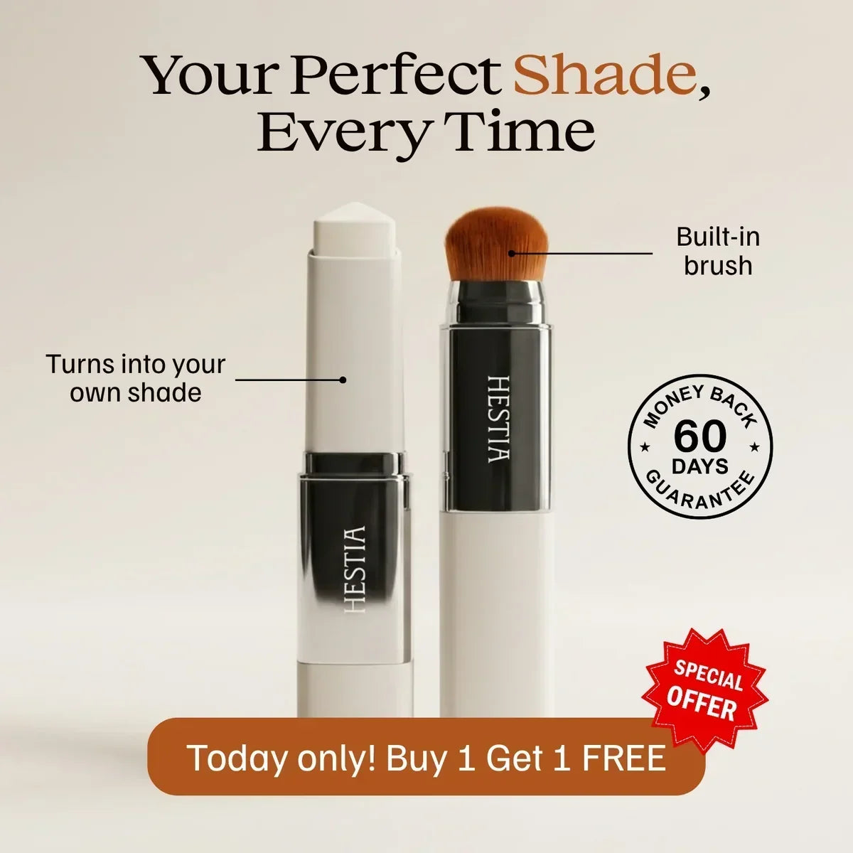 Color-Changing Foundation Stick